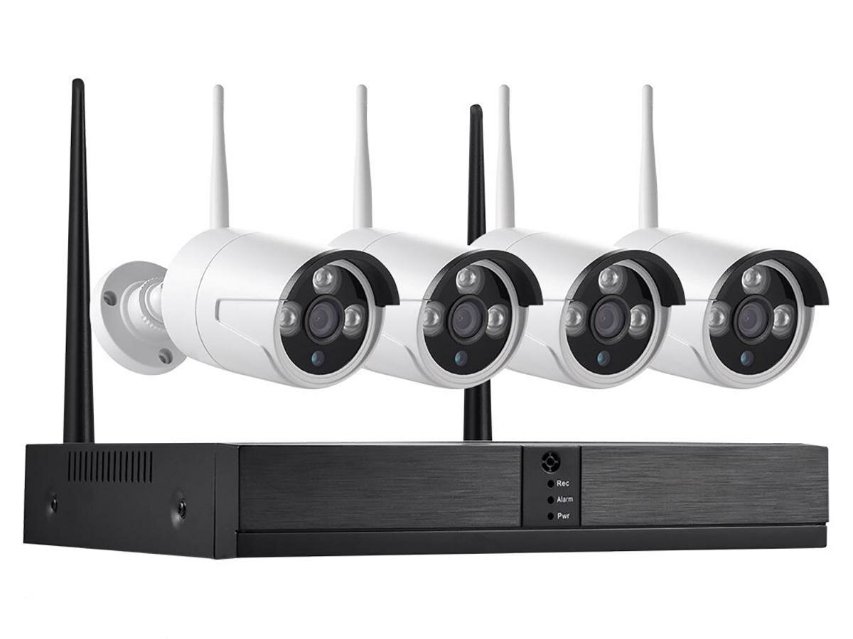 Kvadro Vision Sparta M (Face Detect) - 2.0 (E81442BE) - уличное ip видеонаблюдение на 4 камеры, уличное wifi видеонаблюдение, беспроводное видеонаблюд