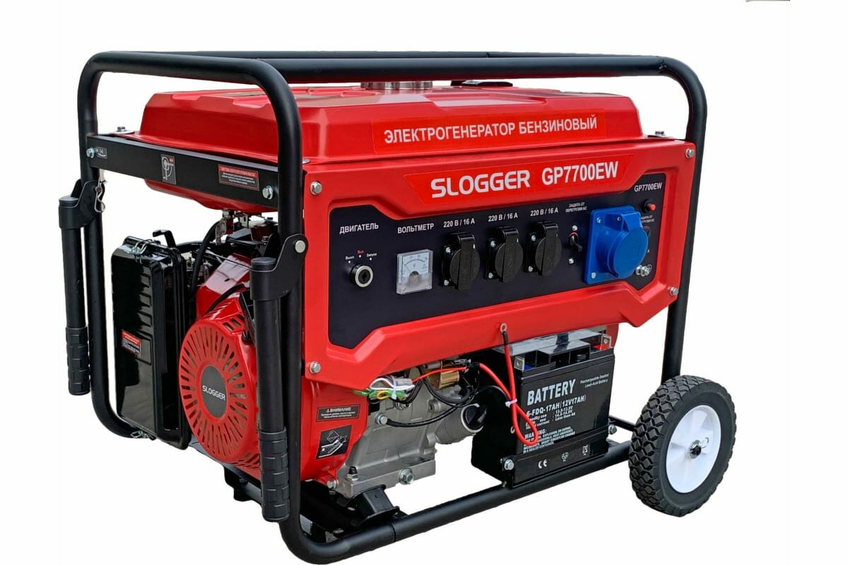 Бензиновый генератор Slogger GP7700EW