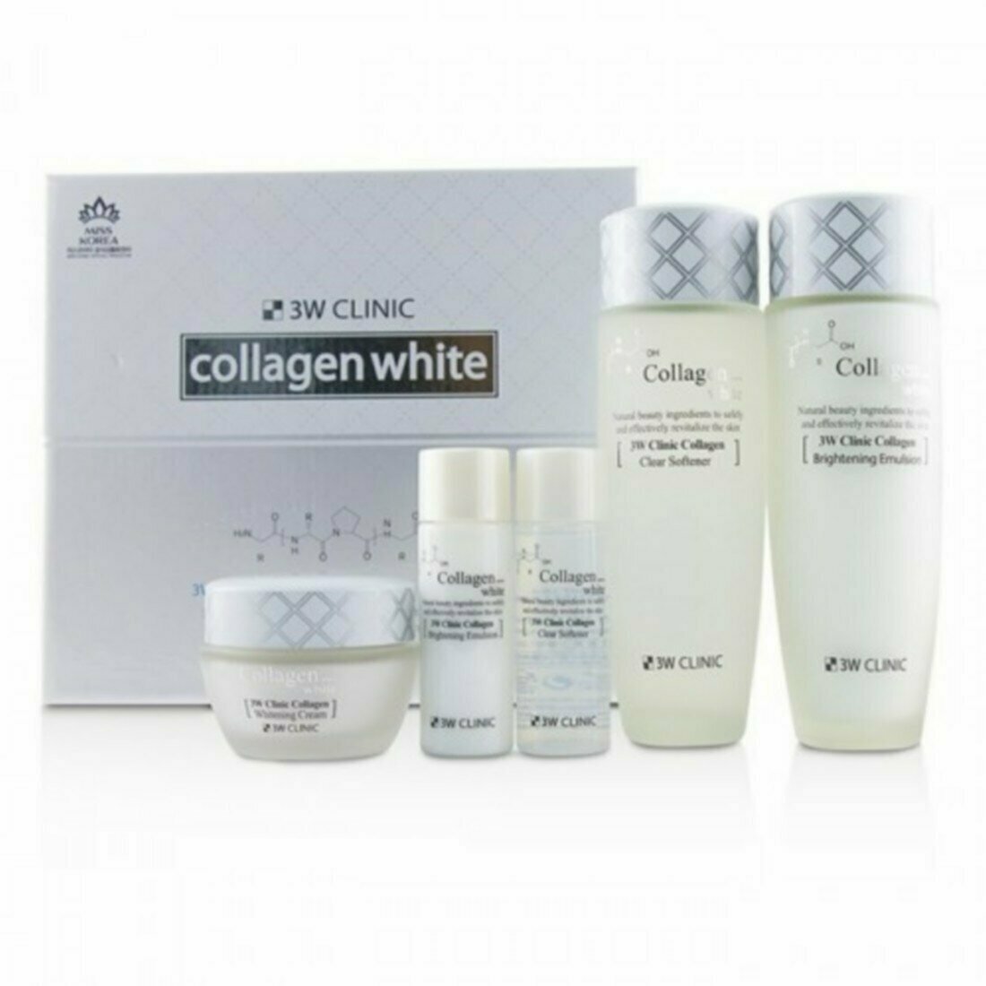           Collagen White Skin Care Items 3 Set. 3W Clinic