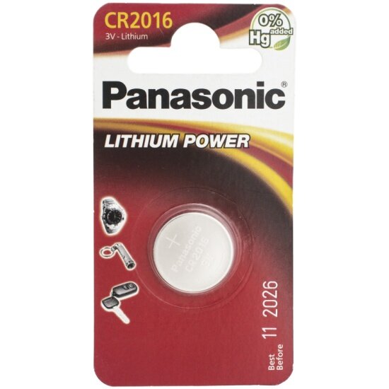 Элемент питания Panasonic Lithium Power CR2016