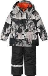 Комплект (куртка, полукомбинезон) LASSIE 723751-9994 Winter set, Raiku для мальчика, цвет чёрный, размер 104