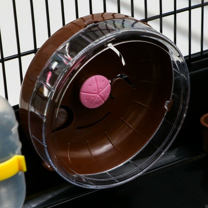 Клетка для грызунов Пижон, с наполнением 47 х 30 х 27 см, чёрная - фотография № 6