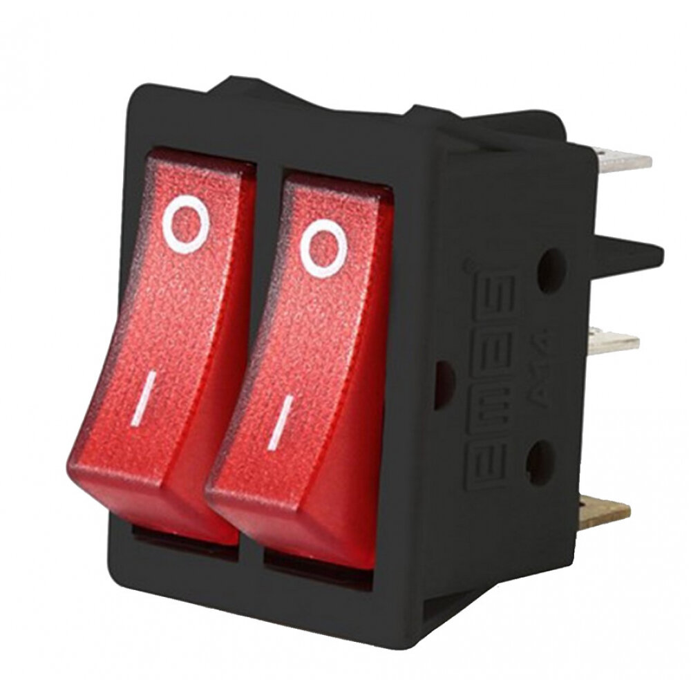 фото Двухклавишный выключатель EMAS a12b1k11