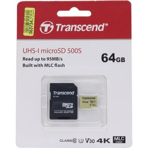 SD карта Transcend 500S TS64GUSD500S