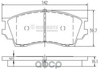 Колодки Тормозные Mazda Xedos 9 93-01 Передние Nipparts арт. J3603040