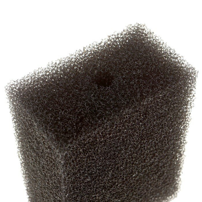 AQUA STORY Губка прямоугольная для фильтра № 12, ретикулированная 30 PPI, 10 х 6 х 14 см, черная - фотография № 2