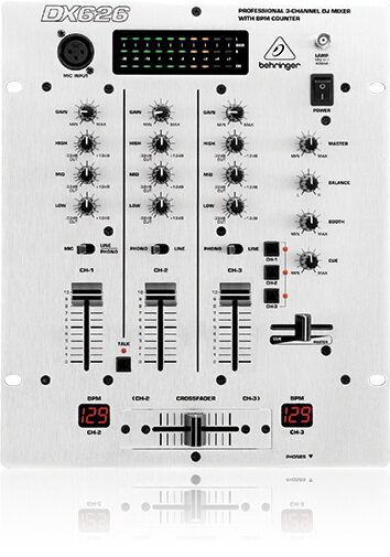 Behringer DX626 DJ-микшер со счетчиком темпа 3 канала