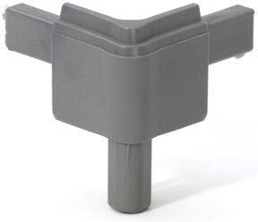 ADAM HALL Q4502MMG Пластиковый стыковочный уголок для кейсов (цвет серый)