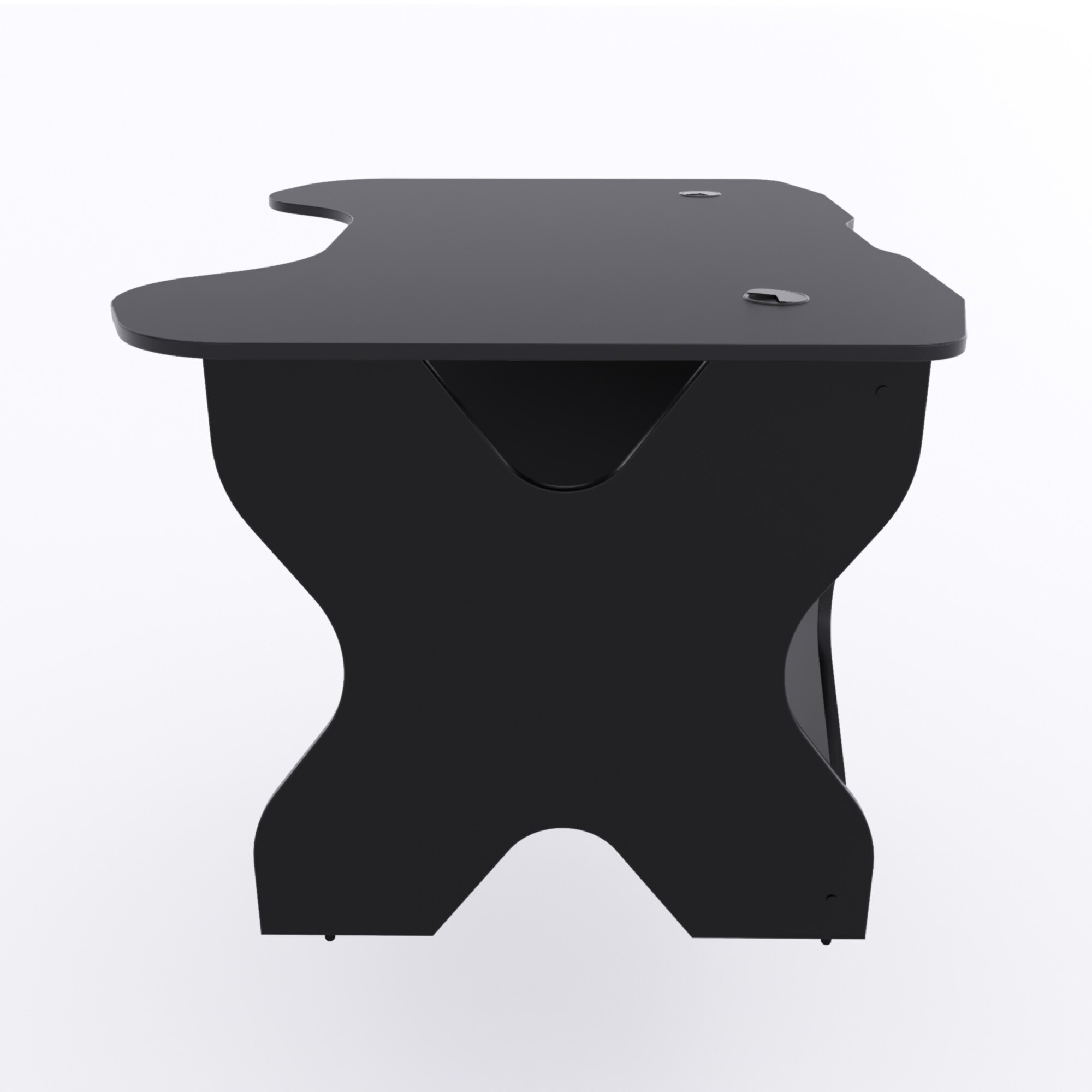 Иксообразный компьютерный стол "Х", чёрный, 140x90x73 см - фотография № 5