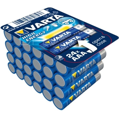 Батарейка AAA щелочная Varta LR3-24BL Longlife Power (High Energy 4903) пластиковый бокс 24шт. Big Box