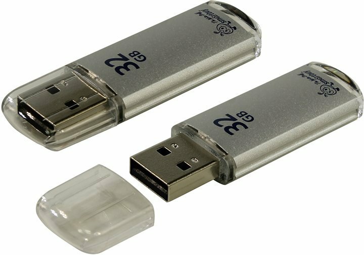 USB Flash накопитель 32Gb SmartBuy V-Cut Silver (SB32GBVC-S)