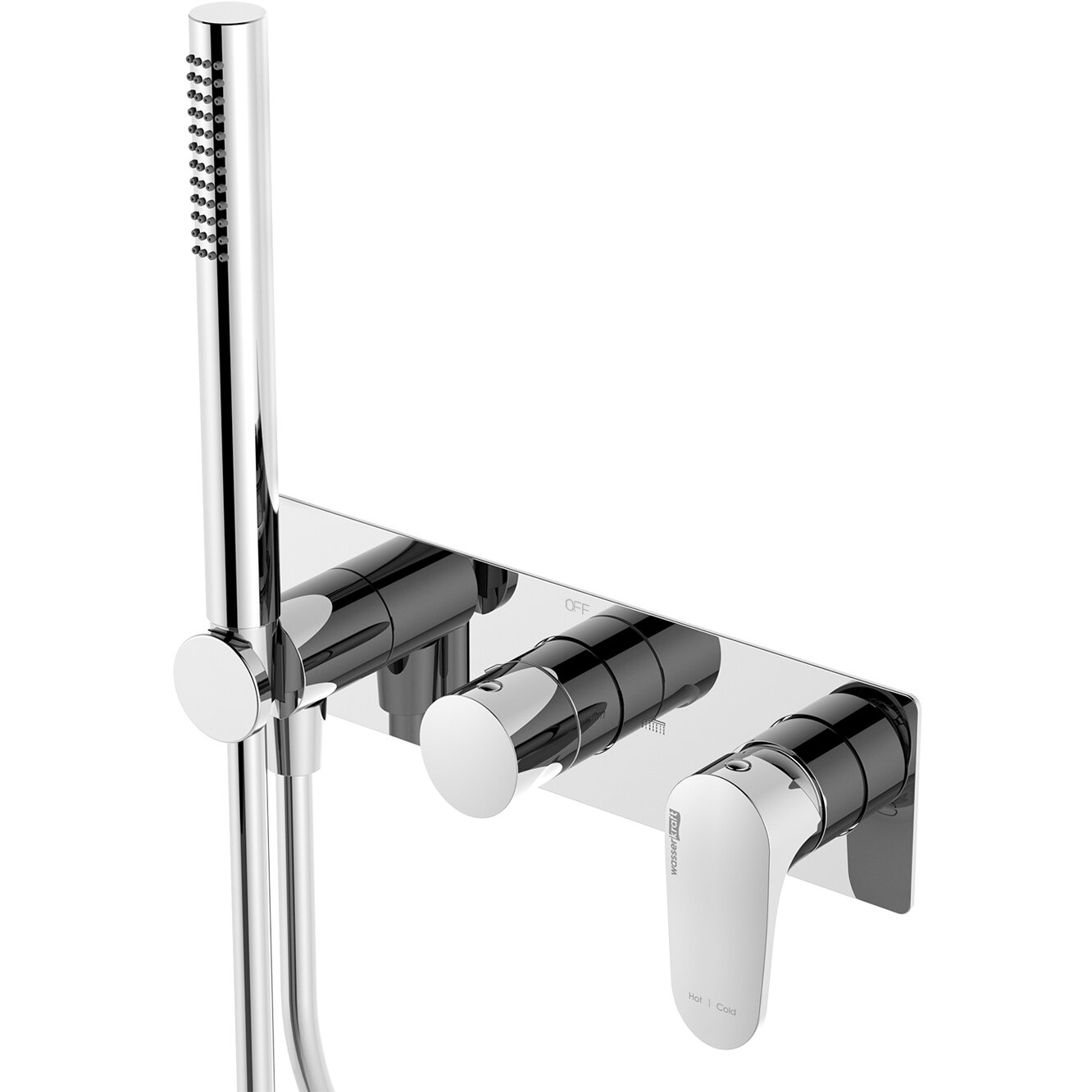 Смеситель для душа со встраиваемой системой монтажа Wasserkraft Dinkel 5877 хром