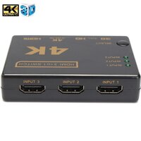 Разветвитель HDMI 1.4 Orient HS0301H-IR переключатель 3 входа на 1 выход, ДУ + внешний ИК-приёмник