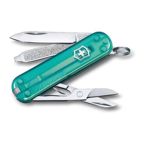 Складной нож Victorinox Classic Tropical Surf, функций: 7, 58мм, коробка картонная [0.6223.t24g]