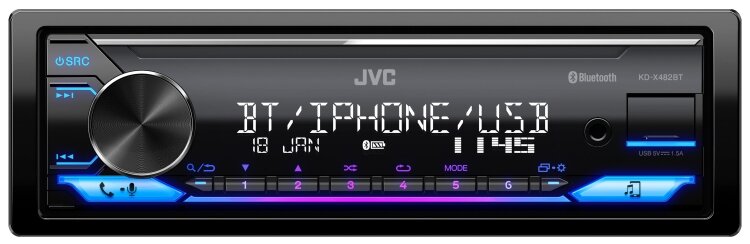 USB-магнитола JVC KD-X482BT