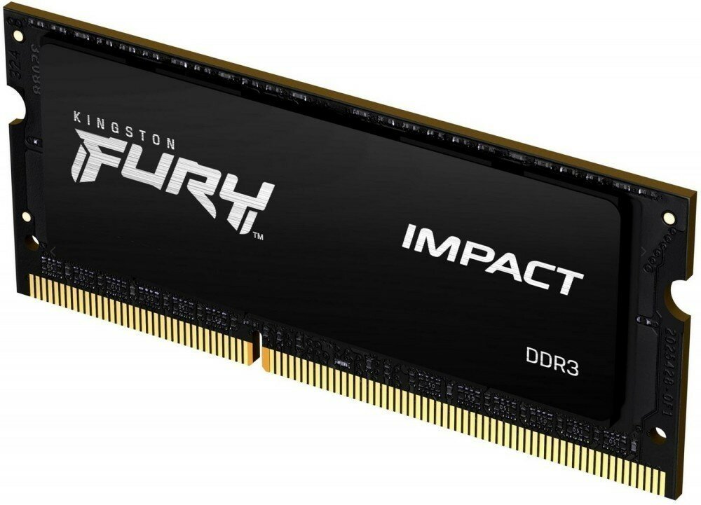 Оперативная память 4Gb Kingston Fury Impact SO-DIMM DDR-III 1866MHz (KF318LS11IB/4)