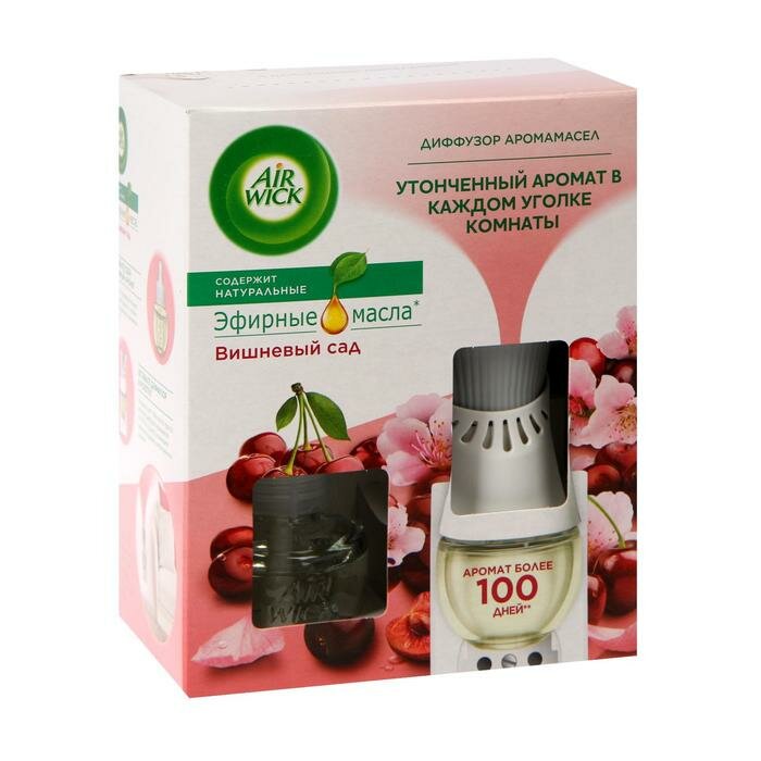 фото Диффузор аромамасел AirWick в комплекте, со сменным флаконом «Цветущая вишня», 19 мл 7152525