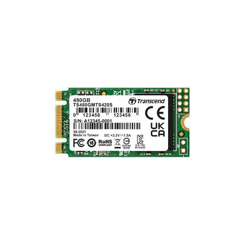 SSD накопитель Transcend TS480GMTS420S 480ГБ, M.2 2242, SATA III