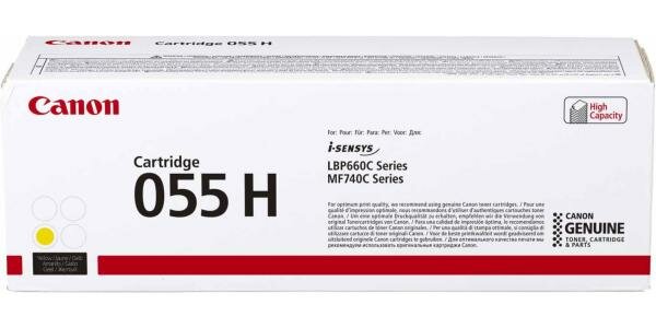 Картридж лазерный Canon 055 H Y 3017C002 желтый (5900стр.) для Canon MF645Cx/MF643Cdw/MF641Cw/LBP623Cdw/621Cw