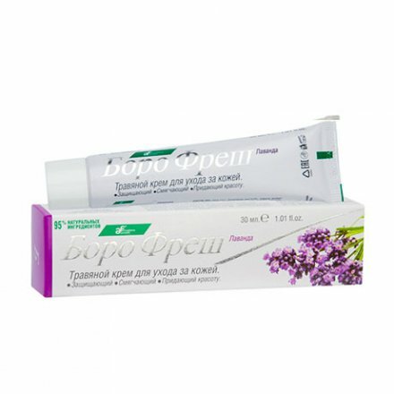 фото Боро фреш Лаванда Травяной крем для ухода за кожей, 25 гр