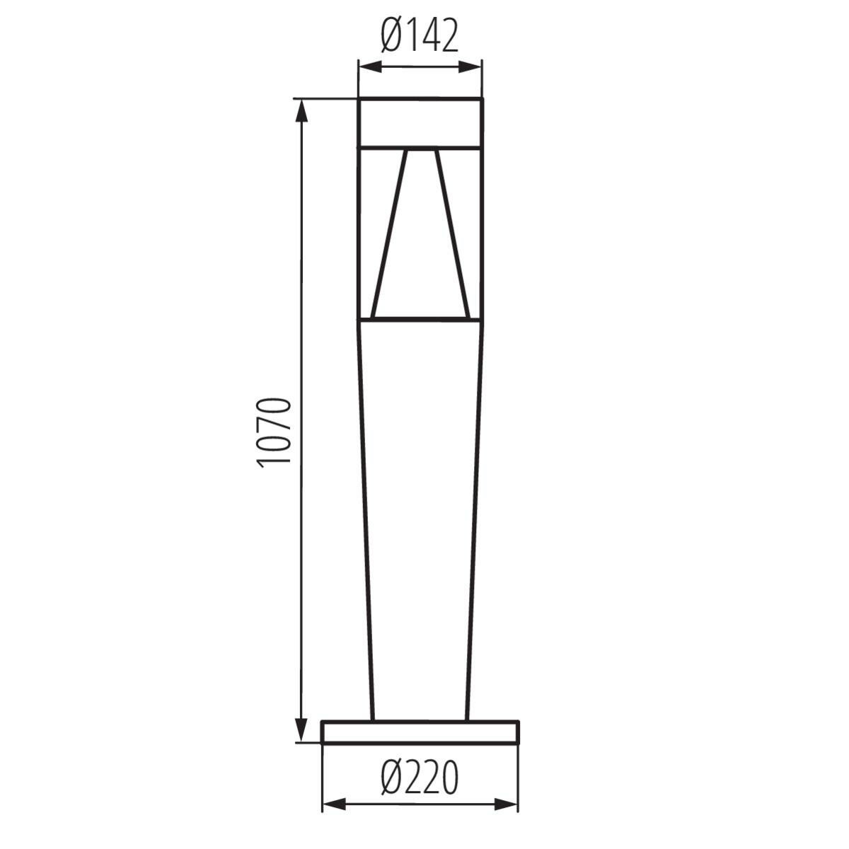 Уличный светильник Kanlux INVO TR 107-O-GR / - фото №2