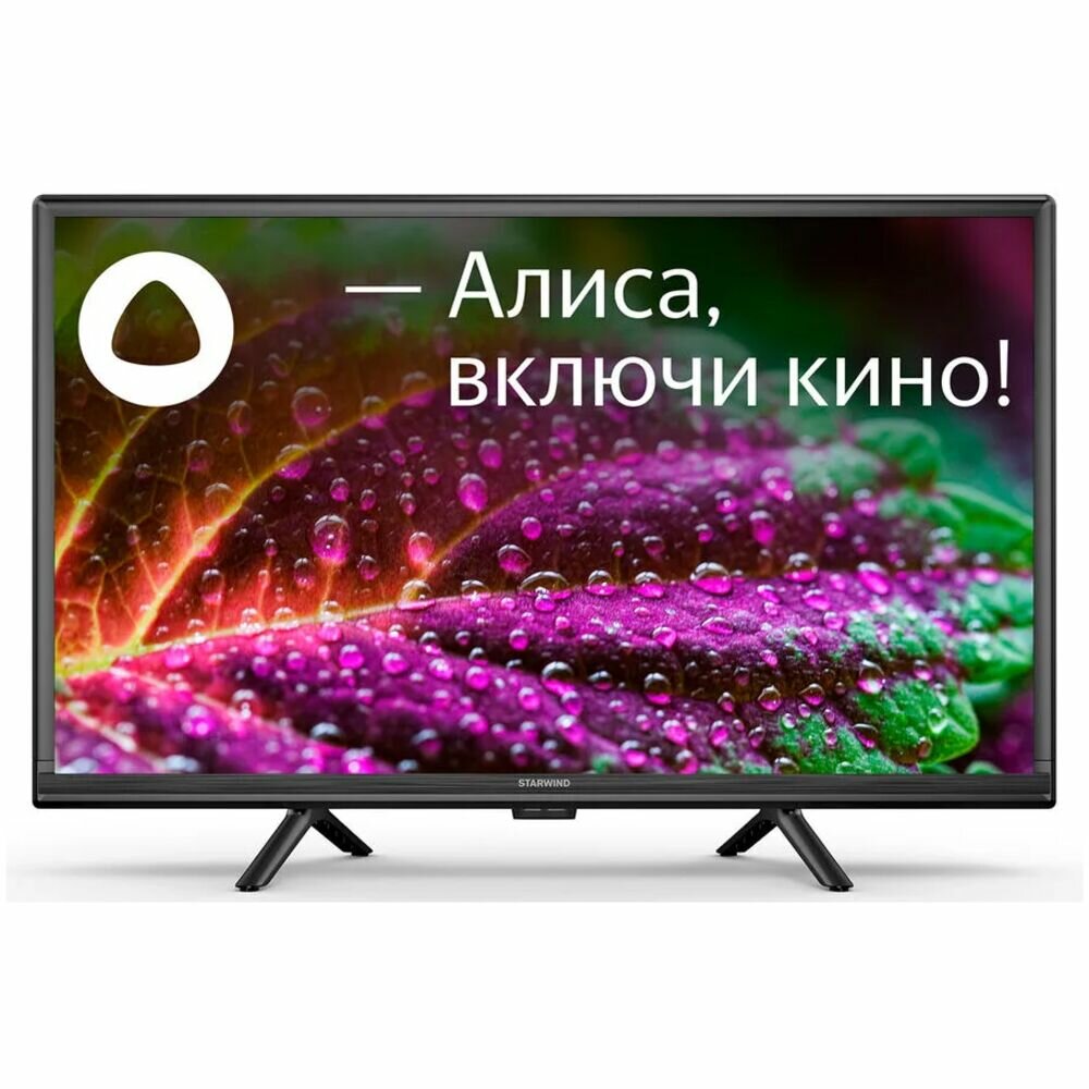 Телевизор LED Starwind 24" SW-LED24SG304 Smart YaOS Slim Design черный/черный/HD/DVB-T/60Hz/DVB