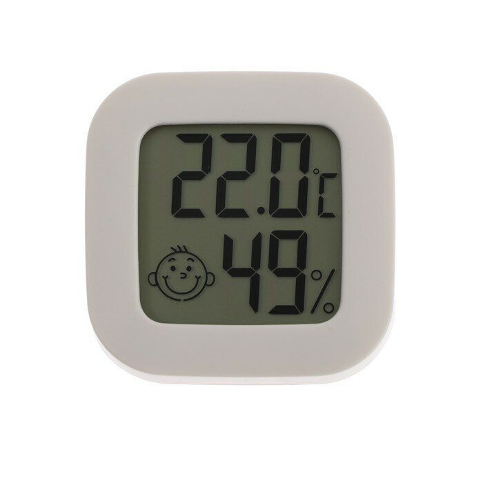 Термометр Luazon LTR-08, электронный, датчик температуры, датчик влажности, белый - фотография № 2