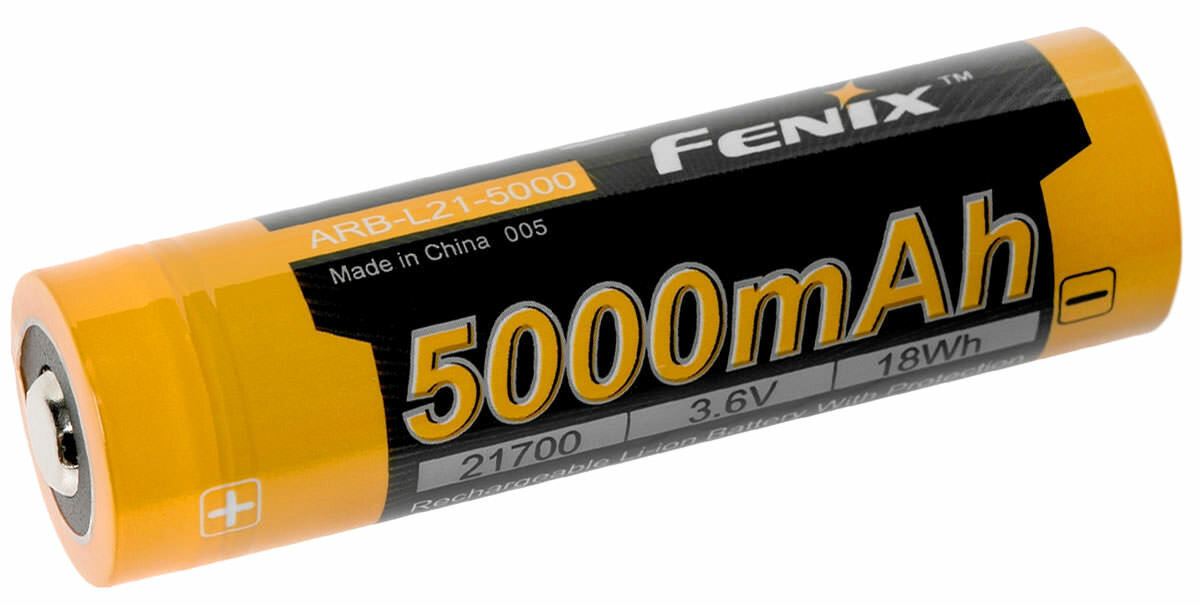 Аккумулятор Fenix ARB-L21-5000 21700 Li-Ion 5000 mAh, защищенный