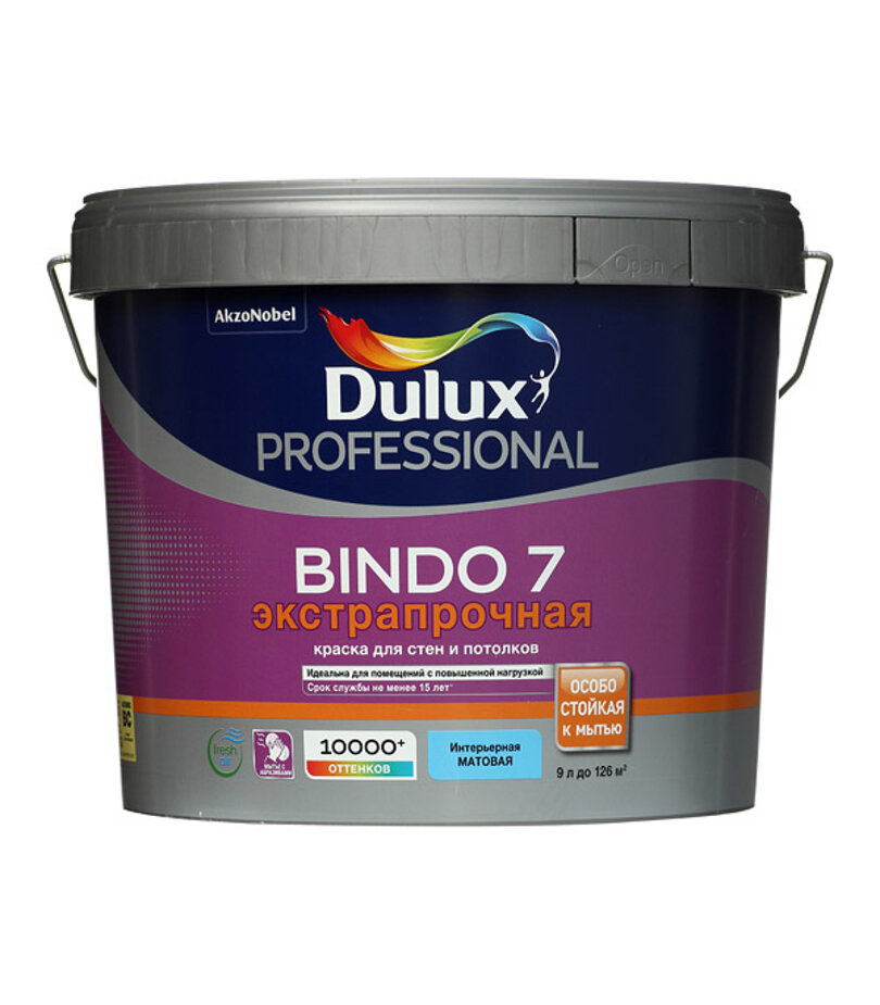 Краска водно-дисперсионная Dulux Bindo 7 4,5 л