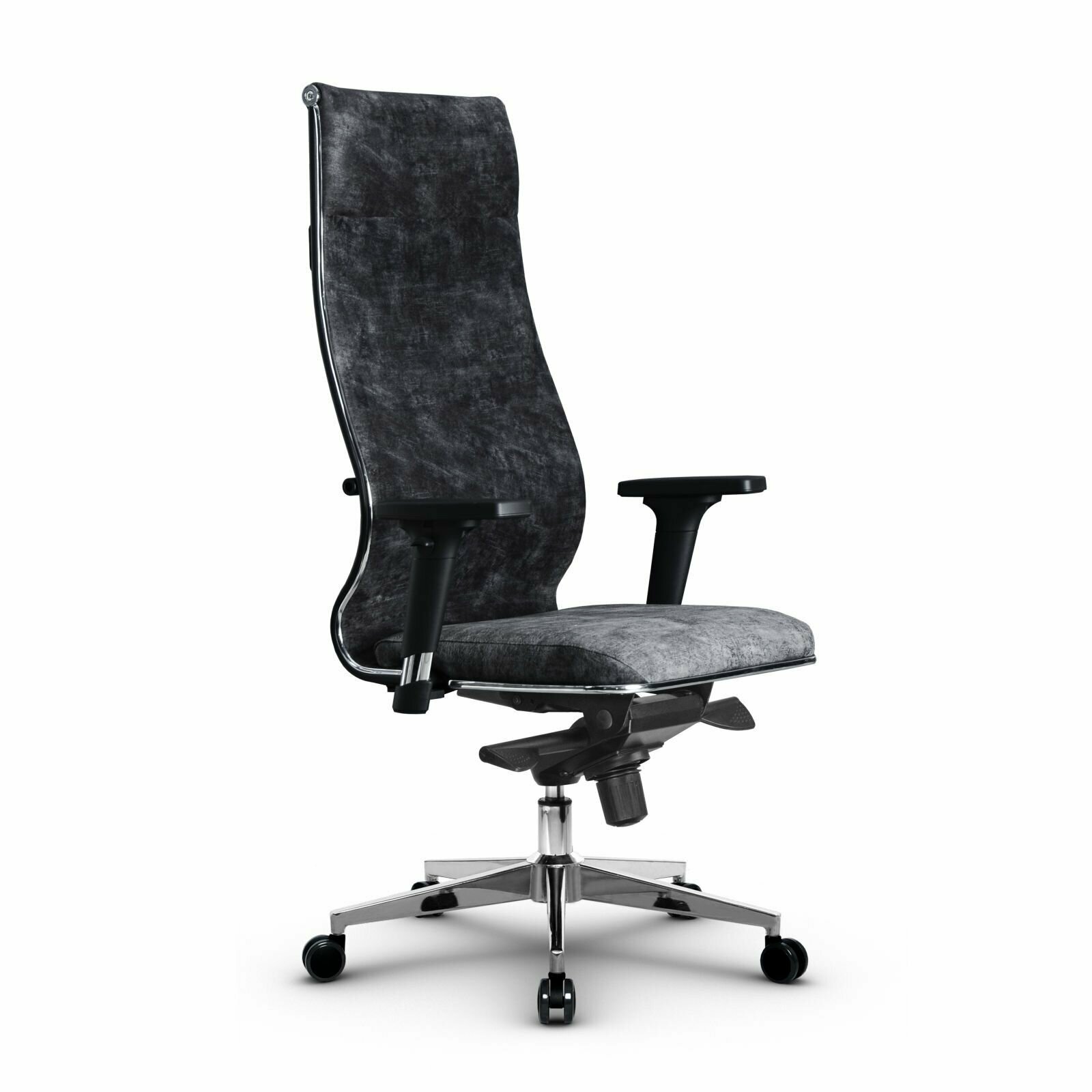 Компьютерное офисное кресло Metta L 1m 42/2D, мультиблок без слайдера, осн. 17841, Темно-серое - фотография № 1