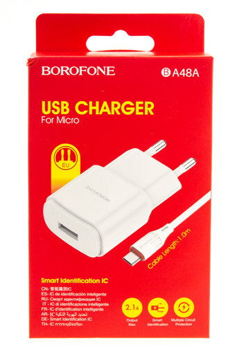    c USB Borofone, BA48A+Micro,  2.1A