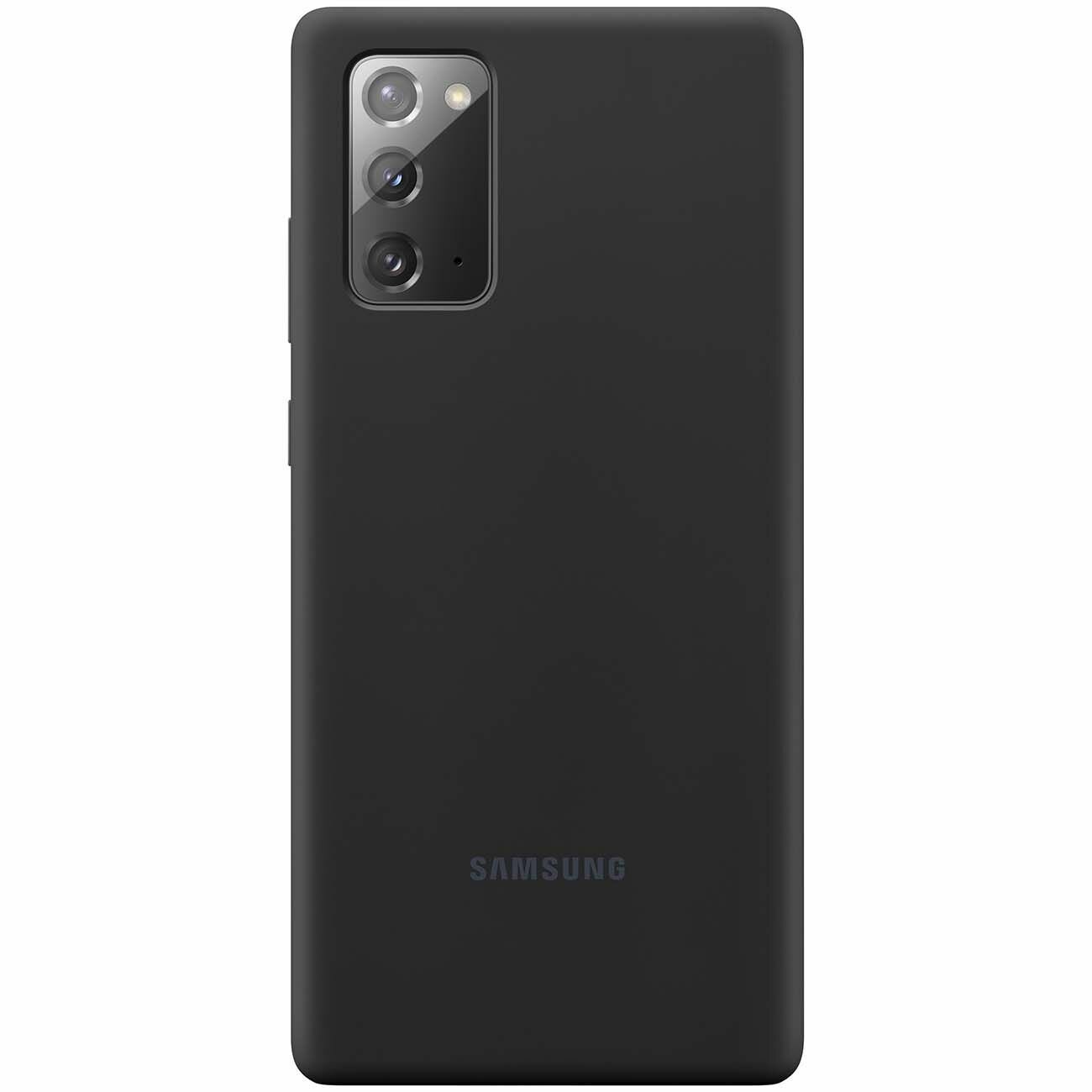 Чехол Samsung Silicone Cover Note 20 черный (EF-PN980TBEGRU)