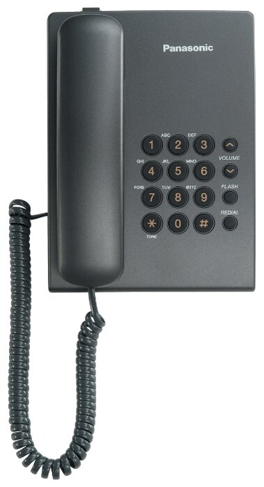 Телефон Panasonic KX-TS2350RUB (черный)