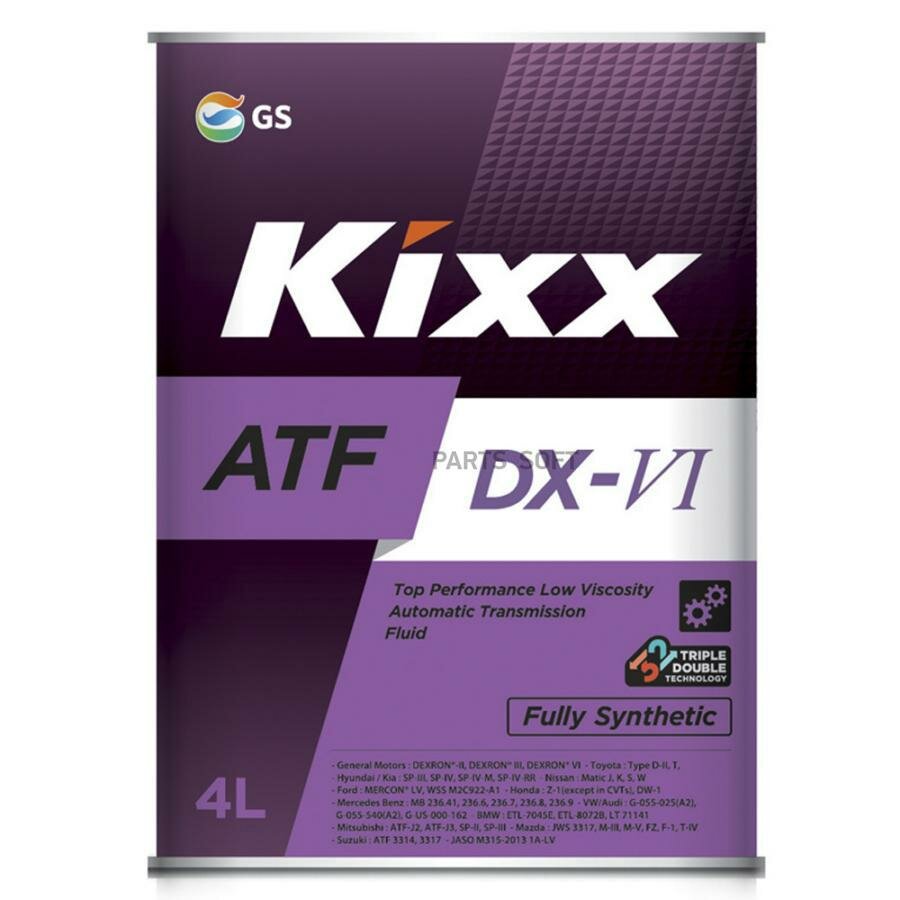 масло kixx atf dexron 6 4л