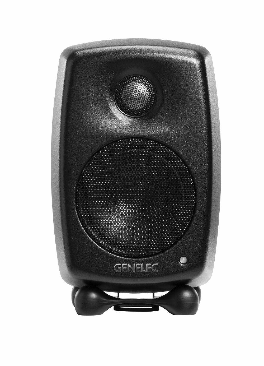 Genelec G One BM активная 2-полосная АС. НЧ 3" 25Вт ВЧ 0.75" 25Вт. Подставки. Вход: аналог. RCA. Макс. SPL 96 дБ 67Гц-25кГц (-6 дБ). Кроссовер 3000Г