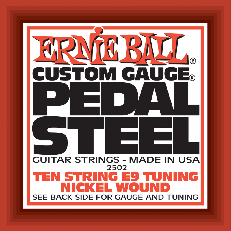 Ernie Ball 2502 струны для эл. гитары (Набор из 10-ти штук) Nickel Wou 10-String E9 Pedal Guitar E9th