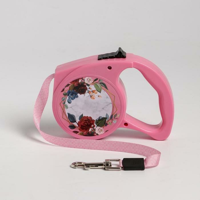 Пушистое счастье Рулетка «Любимая подружка» 3 м, max=12 кг, розовая - фотография № 1