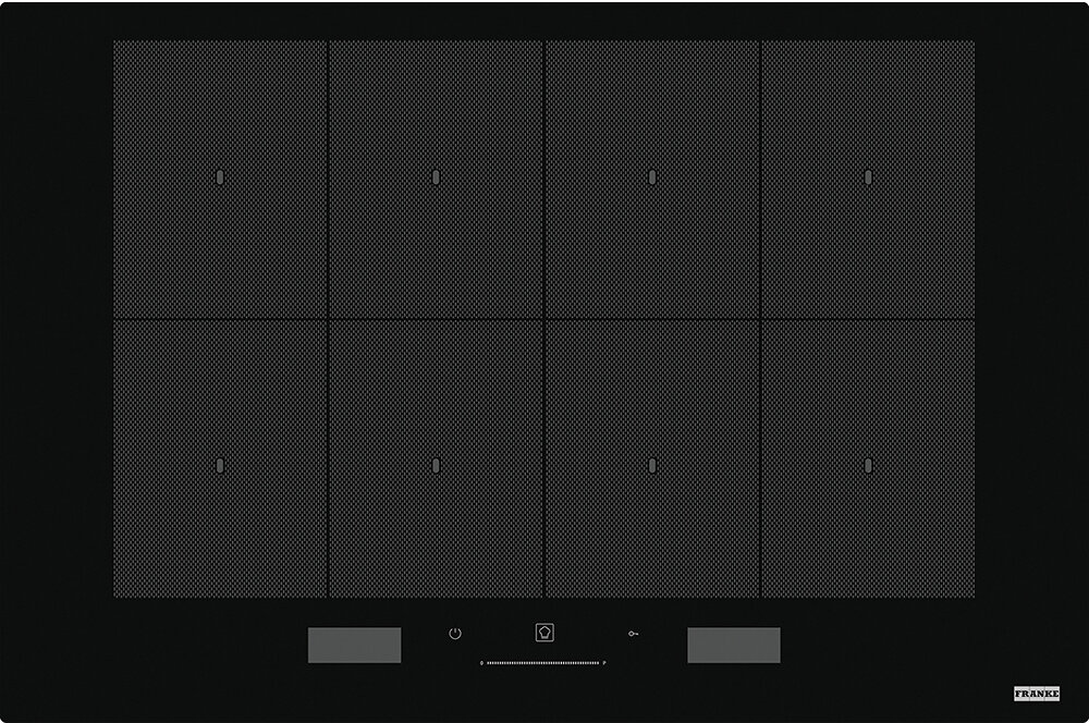 Franke Встраиваемые индукционные панели Franke/ Best, Серия FRANKE MYTHOS, Индукционная варочная поверхность FMY 808 I FP BK, 770 x 510 мм, черное стекло