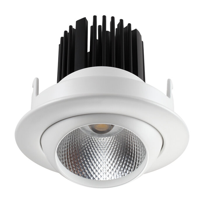 Встраиваемый светильник Novotech Drum 357694, Белый, LED