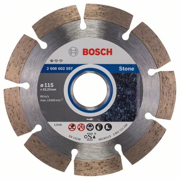 Диск алмазный отрезной BOSCH Standard for Stone 2608602597