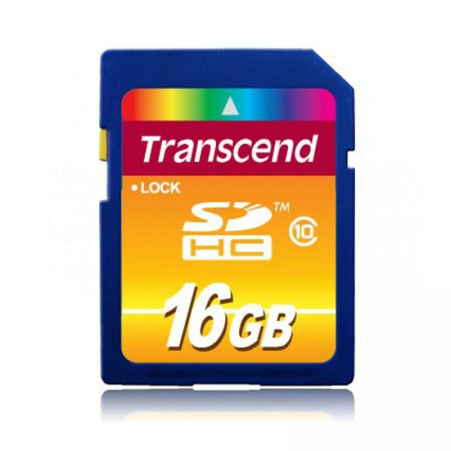 Карта памяти Transcend SDHC Card 16GB Class 10 (TS16GSDHC10)