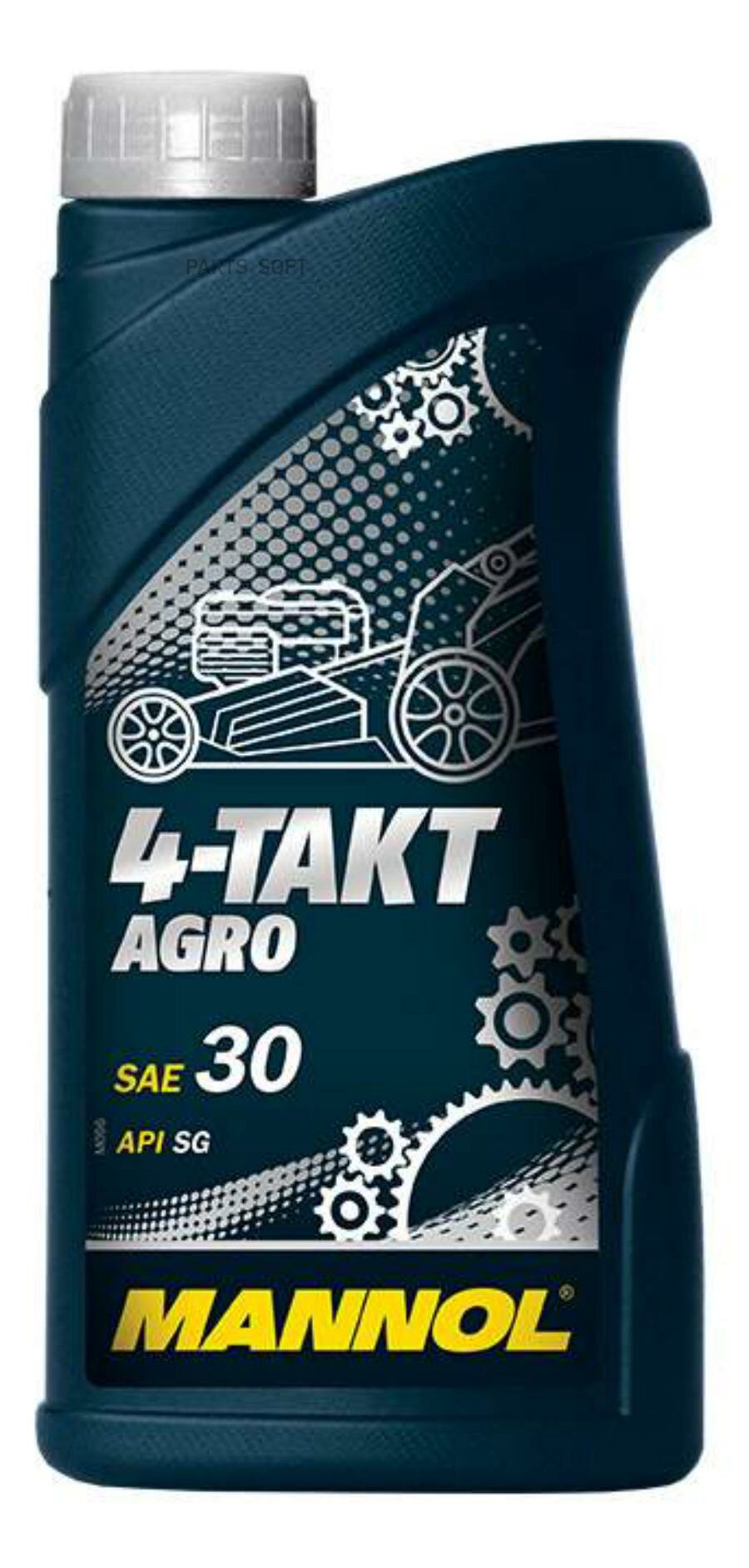 Масло моторное для садовой техники SAE 30 MANNOL 1л минеральное 4-Takt-Agro 4T 1440