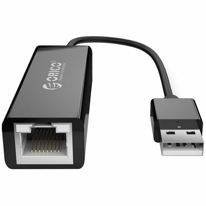 Адаптер USB3.0 - RJ45 (1Gbps) Orico UTJ-U3 черный