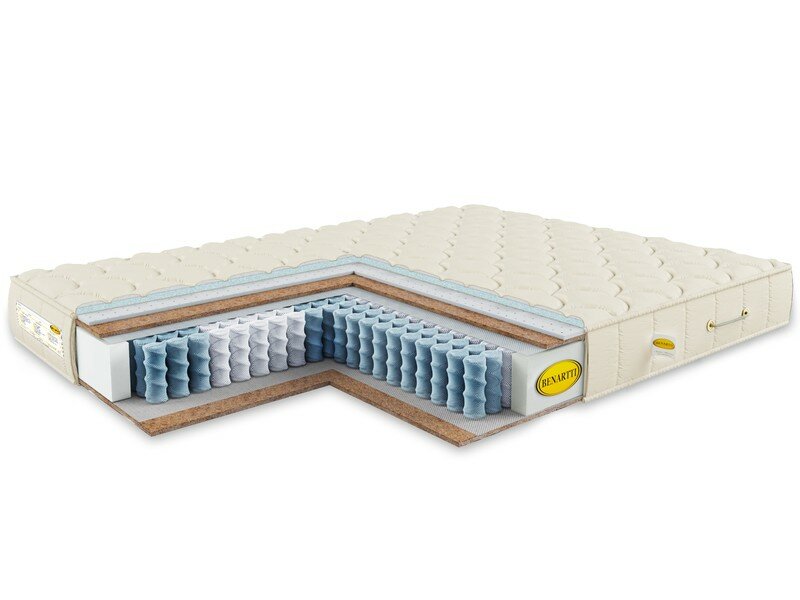Матрас Benartti Optimal Duo S1000, d210 см (нестандартный), пружинный