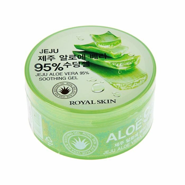 Skin Многофункциональный гель для лица и тела с 95% содержанием Aloe Royal Skin, 300 мл