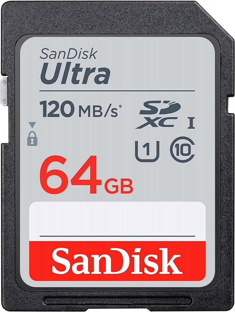 Карта памяти 64Gb SanDisk Ultra SDXC Class 10 UHS-I U1 (SDSDUN4-064G-GN6IN)