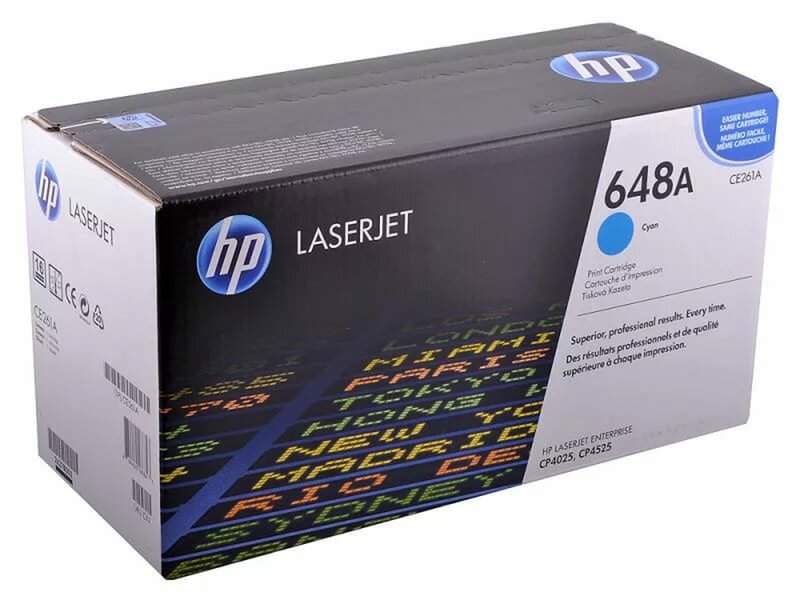 Картридж лазерный HP 648A CE261A cyan