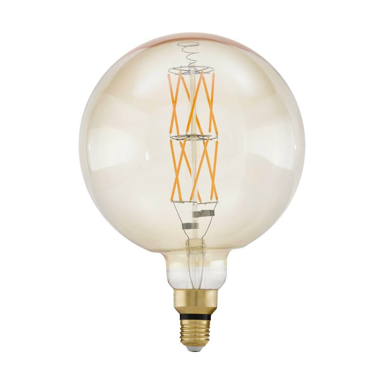 Eglo Лампа светодиодная филаментная диммируемая Eglo E27 8W 2100К янтарь 11687