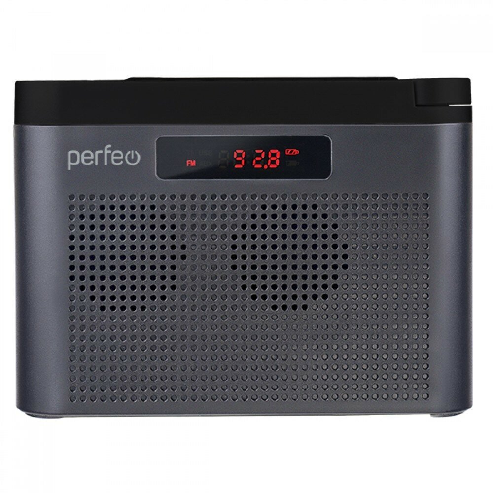 Perfeo радиоприемник цифровой тайга FM+ 66-108МГц MP3 встроенный аккум,USB серый I70GR PF C4941