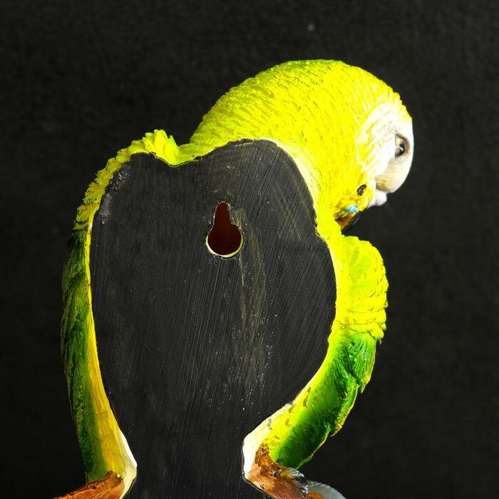 Хорошие сувениры Подвесной декор "Попугай волнистый на ветке" 7х12х29 см - фотография № 3